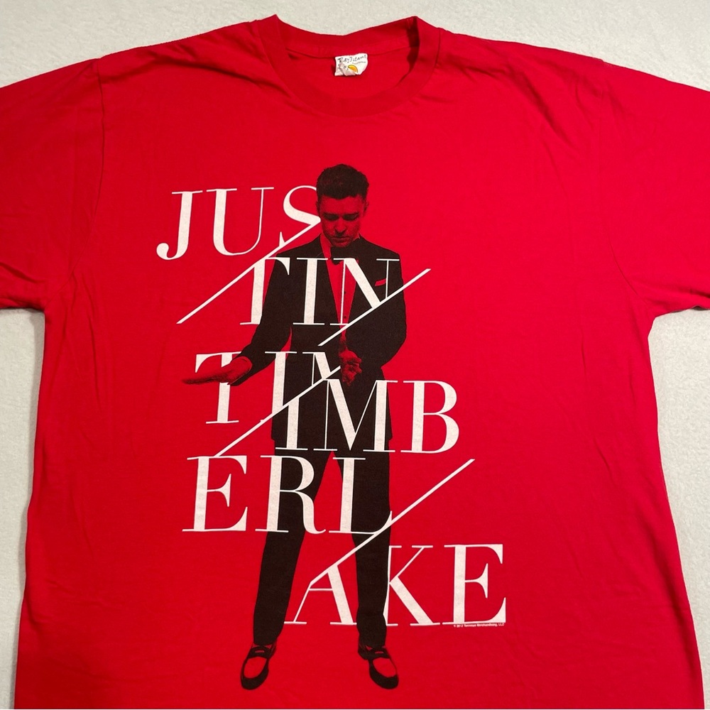 Justin Timberlake 2013 Summer Tour T Shirt Size XL